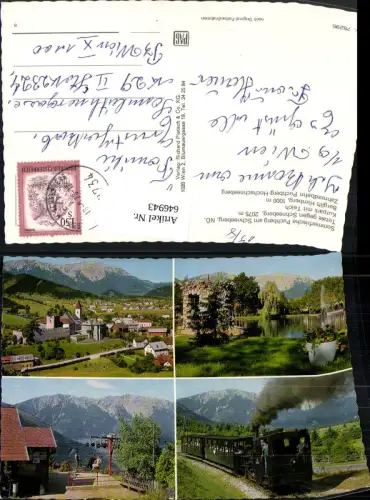 646943,Mehrbild Ak Puchberg a. Schneeberg Zahnradbahn Hochschneeberg Bergbahn