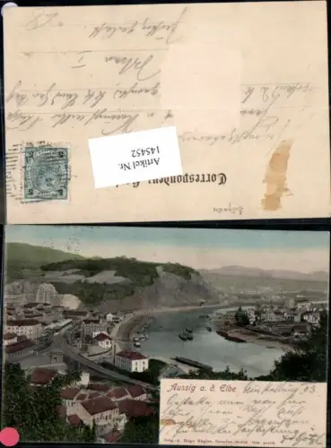 145452,Aussig a.d. Elbe Usti nad Labem Bahnhof 1905