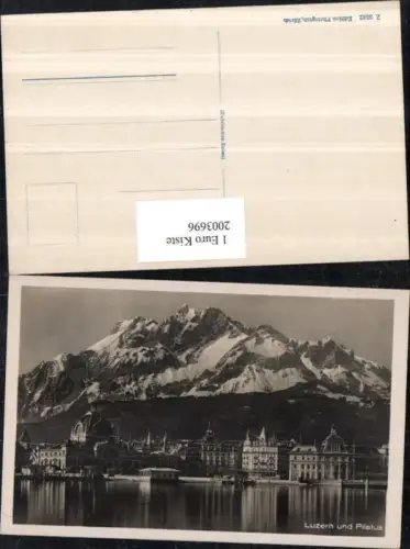 ,Luzern Teilansicht m. Bahnhof u. Pilatus