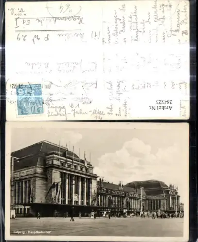 284323,Foto Ak Bahnhof Leipzig 1957
