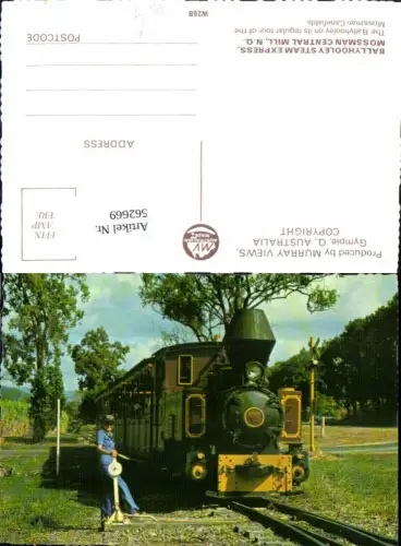 562669,Eisenbahn Lokomotive Zug Ballyhooley Steam Express Mossman Central Mill Dampflok