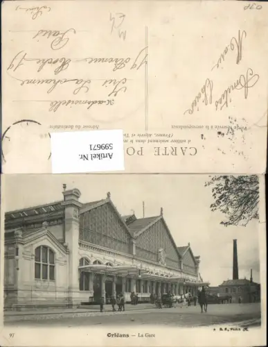 599671,Bahnhof Orleans La Gare Kutsche