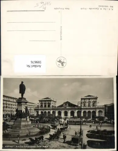 599676,Bahnhof Napoli Neapel Piazza Stazione Centrale Straßenbahn