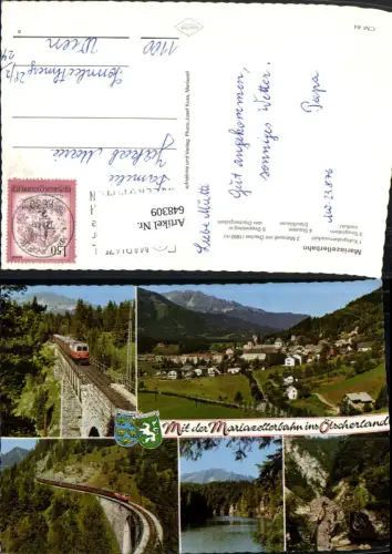 648309,Mehrbild Ak Mariazellerbahn Saugrabenviadukt Stausee Eisenbahn