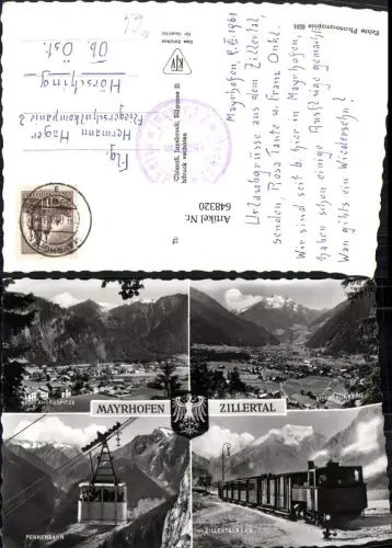 648320,Mehrbild Ak Mayrhofen Zillertal Zillertalbahn Dampflok Penkenbahn Eisenbahn