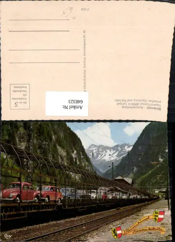 648323,Böckstein Autoverladung Tauern-Tunnel VW Käfer Eisenbahn