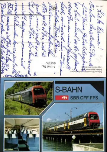 648325,Mehrbild Ak S-Bahn SBB CFF FFS Pendelzug Schweiz Eisenbahn