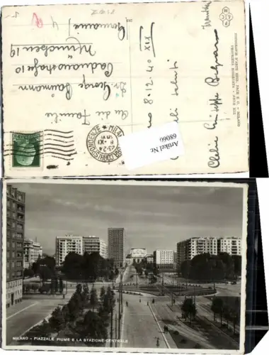 68060,Milano Milan Piazzale Fiume Bahnhof Platz
