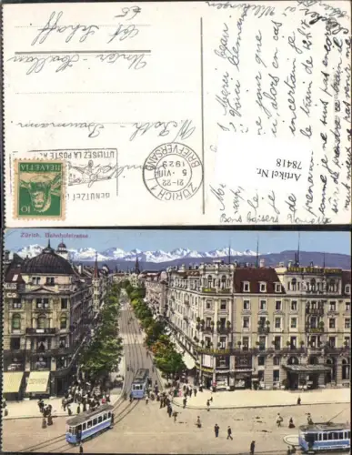 78418,Zürich Bahnhofstraße Straßenbahn Kt Zürich