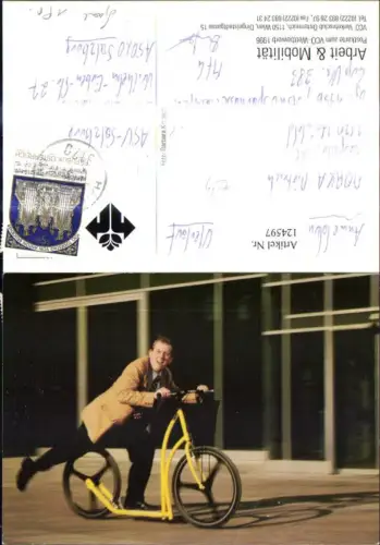 124597,Fahrrad Mann m. Laufrad