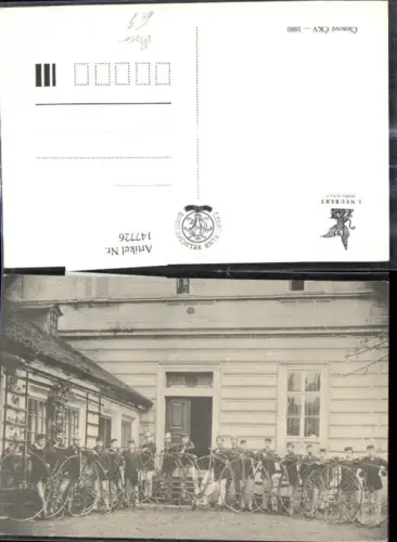 147726,Repro Fahrräder Hochräder Hochrad Gruppenbild m. Männer Studenten