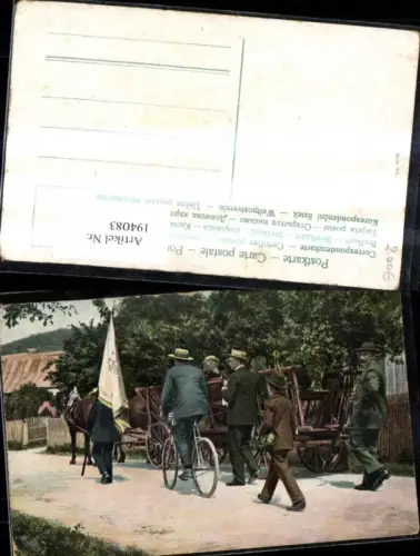 194083,Fahrrad Rad Kutsche Fahne Männer