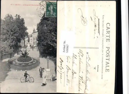 526967,Fahrrad Laterne Blois Stiege