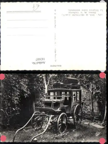 182607,Foto Ak Dol de Bretagne Maison de la Guillotiere La Diligence Kutsche