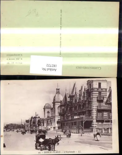 182722,Berck Plage L Esplanade Kutsche