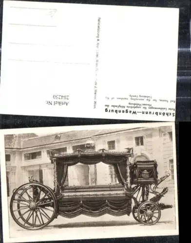 284250,Kutsche Wien Schönbrunn Wagenburg Roter Leichenwagen ungekrönte Mitglieder d. Hauses Habsburg
