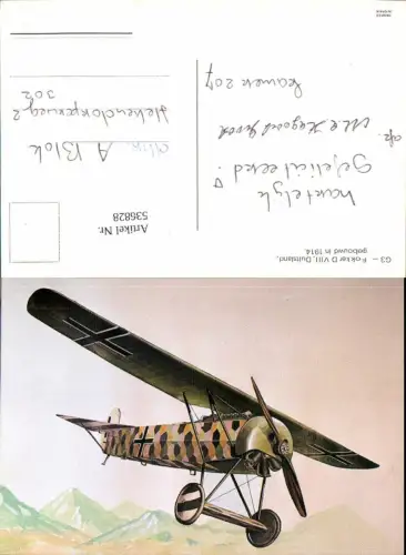536828,Aviaktik Flugzeug Fokker D VIII 1914 Deutschland