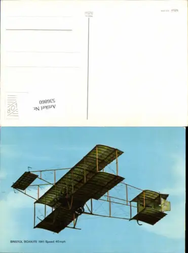 536860,Aviaktik Flugzeug Bristol Boxkite 1911
