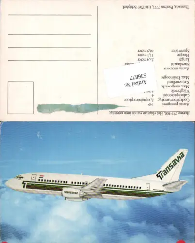 536877,Aviaktik Flugzeug Transavia Boeing 737-300