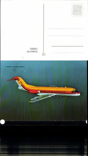 536892,Aviaktik Flugzeug Fokker F-28 Fellowship