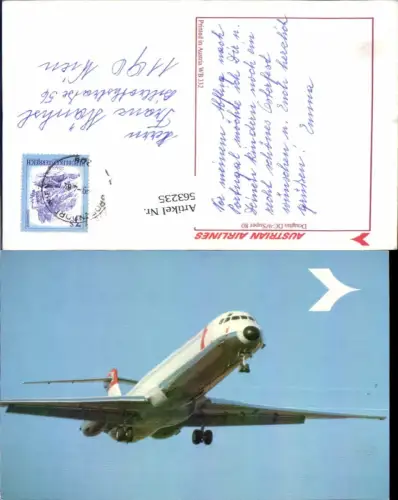 563235,Luftfahrt Aviatik Flugzeug Flieger Douglas DC-9 Super 80 Austrian Airlines