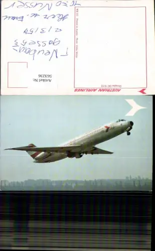 563236,Luftfahrt Aviatik Flugzeug Flieger Douglas DC 9/32 Austrian Airlines