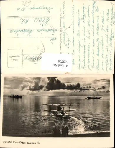 599709,Flugzeug Militärflugzeug Heinkel Seeschulflugzeug He Luftwaffe pub Fangmeier 544