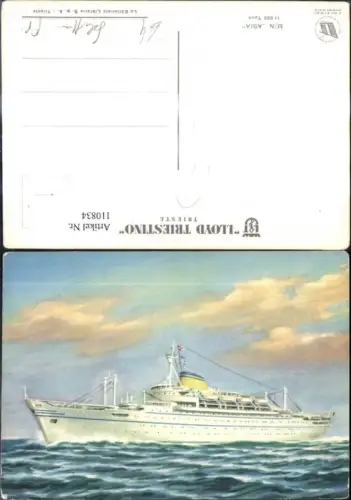 110834,Hochseeschiff Schiff Lloyd Triestino Trieste M/N Asia