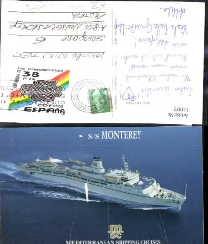 111032,Hochseeschiff Schiff Mediterranean Shipping Cruises S/S Monterey
