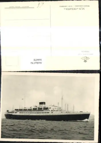 164478,Hochseeschiff Schiff Dampfer M/N Oceania Cosulich Line Trieste