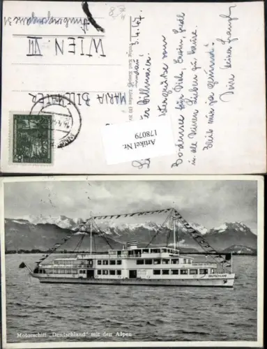 178079,Motorschiff Deutschland m. Alpen Bodensee Bodenseeschiffahrt