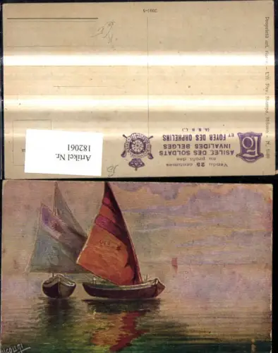 182061,Künstler Ak Segelschiff Schiff Segelboote Boote