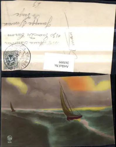 265099,Künstler Ak Segelschiff Schiffe i. Wellen