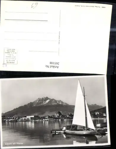 265108,Segelboot Boot Luzern m. Pilatus