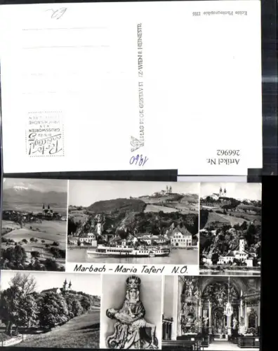 266962,Mehrbild Ak Schiff Binnenschiff Dampfer Marbach Maria Taferl
