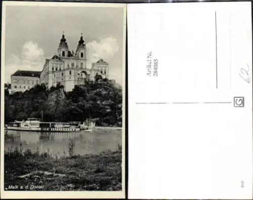 284085,Schiff Binnenschiff Dampfer Melk a. d. Donau
