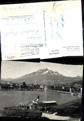284120,Schiff Binnenschiff Dampfer Gallia Luzern u. Pilatus