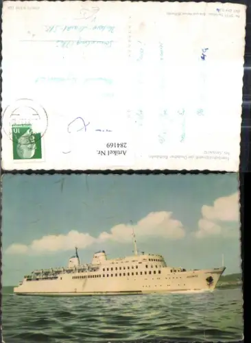 284169,Schiff Hochseeschiff Eisenbahnfährschiff d. Deutschen Reichsbahn MS Sassnitz pub VEB