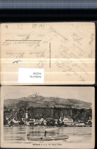 316249,Marbach an d. Donau Totale m. Maria Taferl Dampfer