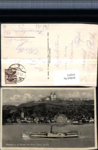 316251,Marbach an d. Donau Totale m. Maria Taferl Dampfer
