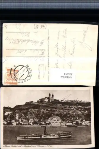 316253,Marbach an d. Donau Totale m. Maria Taferl Dampfer