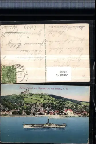 316256,Marbach an d. Donau Totale m. Maria Taferl Dampfer