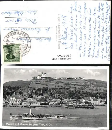 336706,Marbach a. d. Donau m. Maria Taferl Schiff Binnenschiff Dampfer