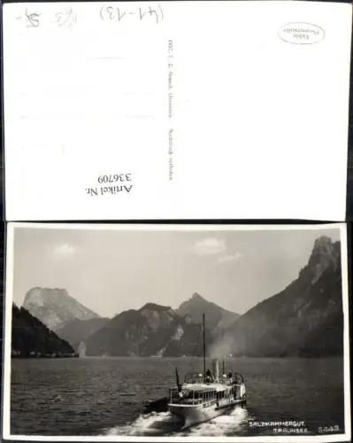 336709,Foto Ak Dampfer Schiff Binnenschiff a. Traunsee Salzkammergut pub F. E. Brandt 5444