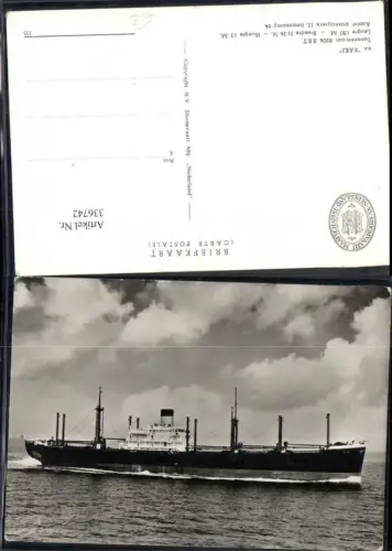 336742,Schiff Hochseeschiff s.s. Raki Stoomvaart Maatschappu Nederland