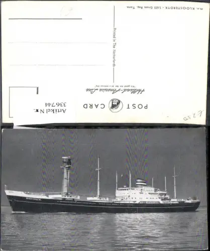336744,Schiff Hochseeschiff m.v. Kloosterdyk Holland America Line