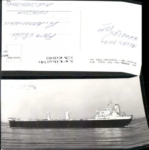 336882,Foto Ak Hochseeschiff Schiff m.s. Dosina Reder Shell Tankers B.V. Tanker Tankschiff