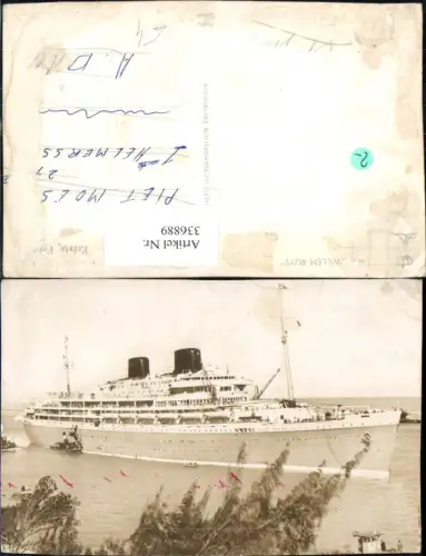 336889,Foto Ak Hochseeschiff Schiff m.s. Willem Ruys Dampfer