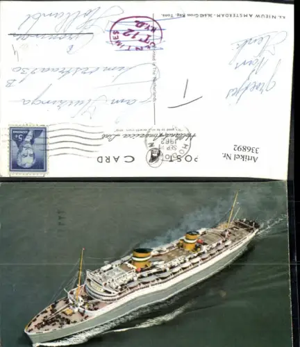 336892,Hochseeschiff Schiff s.s. Nieuw Amsterdam