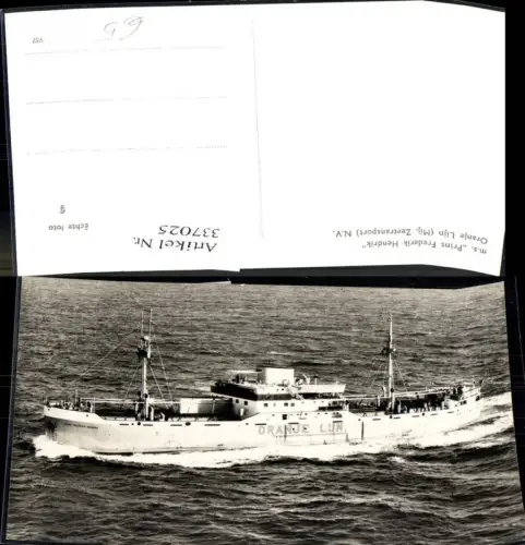 337025,Foto Ak Hochseeschiff Schiff m.s. Prins Frederik Hendrik Oranje Lijn Mij Zeetransport N.V.